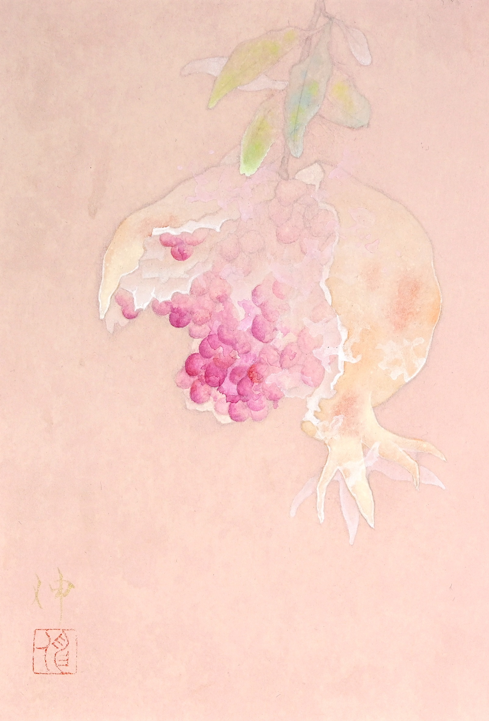 三輪晃久　絵画　花　原画　日本画 三輪晃久 絵画 花 原画 日本画 （第41回 京都新聞チャリティー